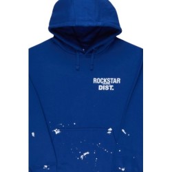 nylia royal bleu chemise à capuche oversized