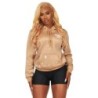 nylia tan sweat à capuche oversized