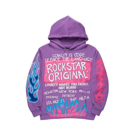 Bridgette violet sweat à capuche oversized