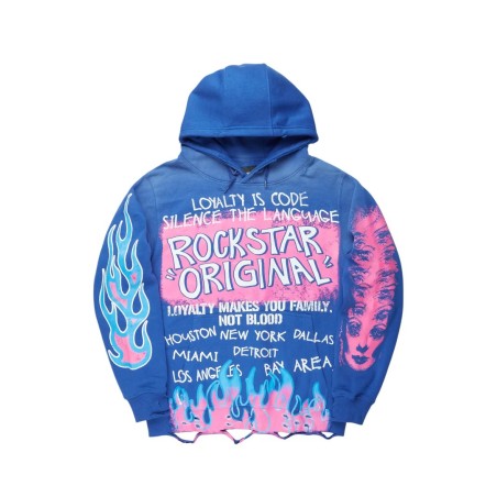 Bridgette bleu royal sweat à capuche oversized