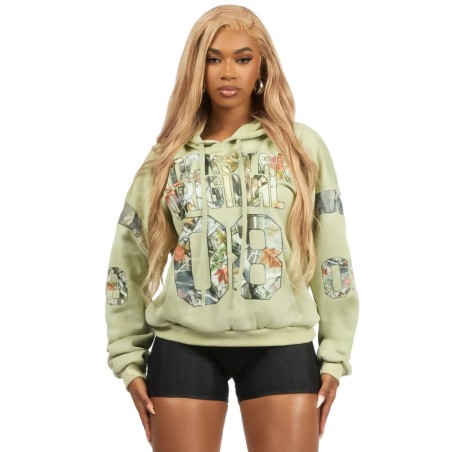 atiya sage sweat à capuche oversized