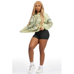 atiya sage sweat à capuche oversized
