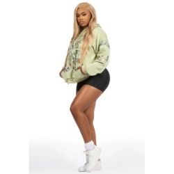 atiya sage sweat à capuche oversized