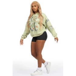 atiya sage sweat à capuche oversized