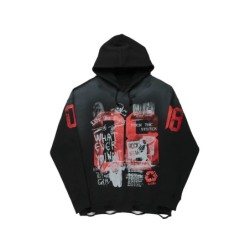 kammile chemise à capuche noire