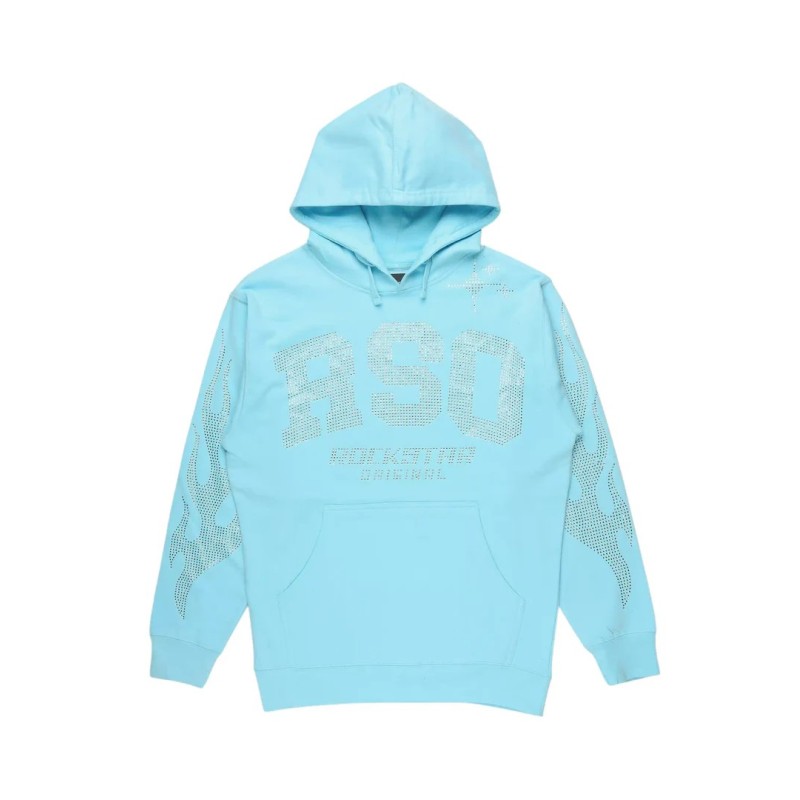 Parnella bébé bleu strass hoodie