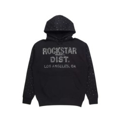 aryka noir strass chemise à capuche