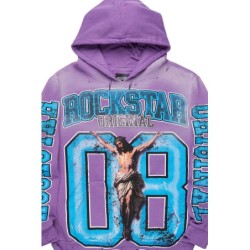 T-shirt à capuche violet tariqa