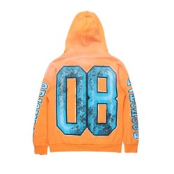 tariqa orange chemise à capuche oversized