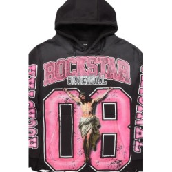 tariqa sweat à capuche noir oversized