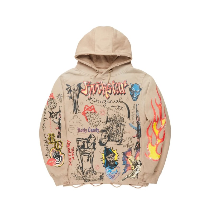 chemise à capuche daisia beige