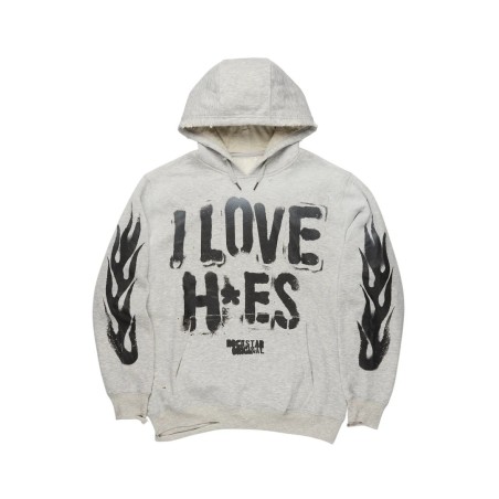 tanasya heather gris chemise à capuche oversized