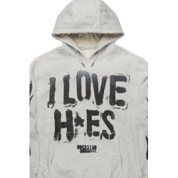 tanasya heather gris chemise à capuche oversized