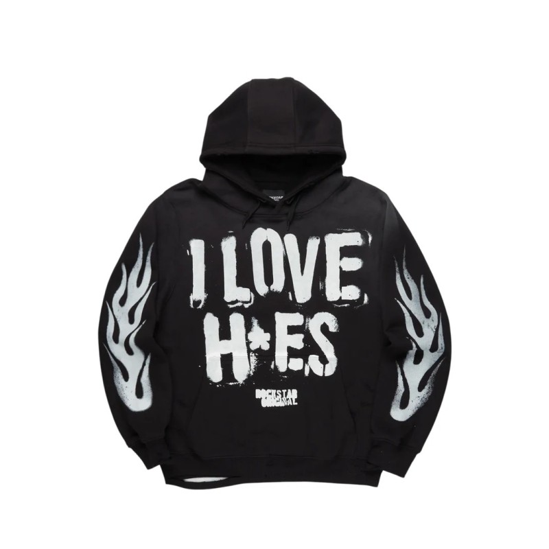 tanasya noir sweat à capuche oversized