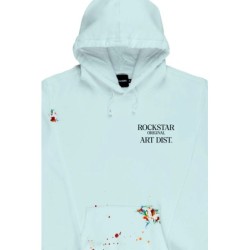 faire pluie baby bleu sweat à capuche surdimensionné