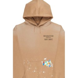 faire pluie beige sweat à capuche oversized