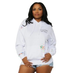 faire pluie sweat à capuche blanc oversized