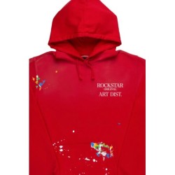 faire pluie rouge sweat à capuche surdimensionné