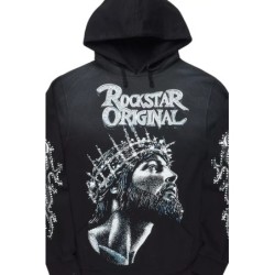 sweat à capuche graphique noir lathora