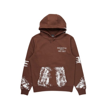 Filipa marron chemise à capuche oversized