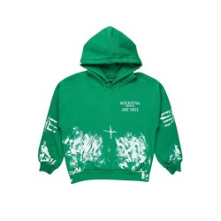 Filipa vert chemise à capuche oversized