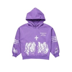 Filipa violet chemise à capuche oversized