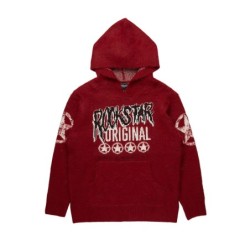 Diandra rouge mohair chemise à capuche