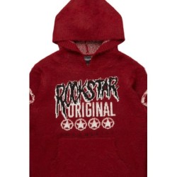 Diandra rouge mohair chemise à capuche