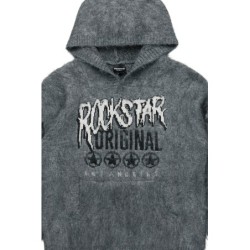 Diandra gris mohair chemise à capuche