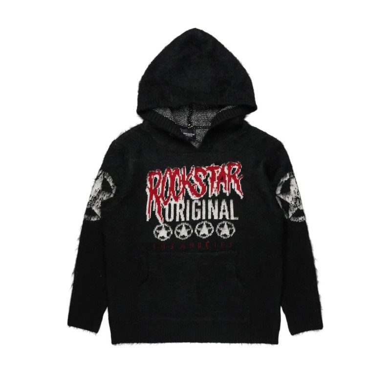 Diandra noir mohair hoodie