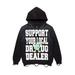 Mareona noir sweat à capuche oversized