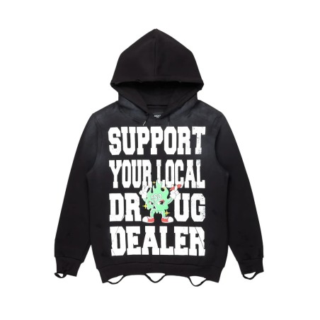 Mareona noir sweat à capuche oversized