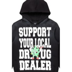 Mareona noir sweat à capuche oversized