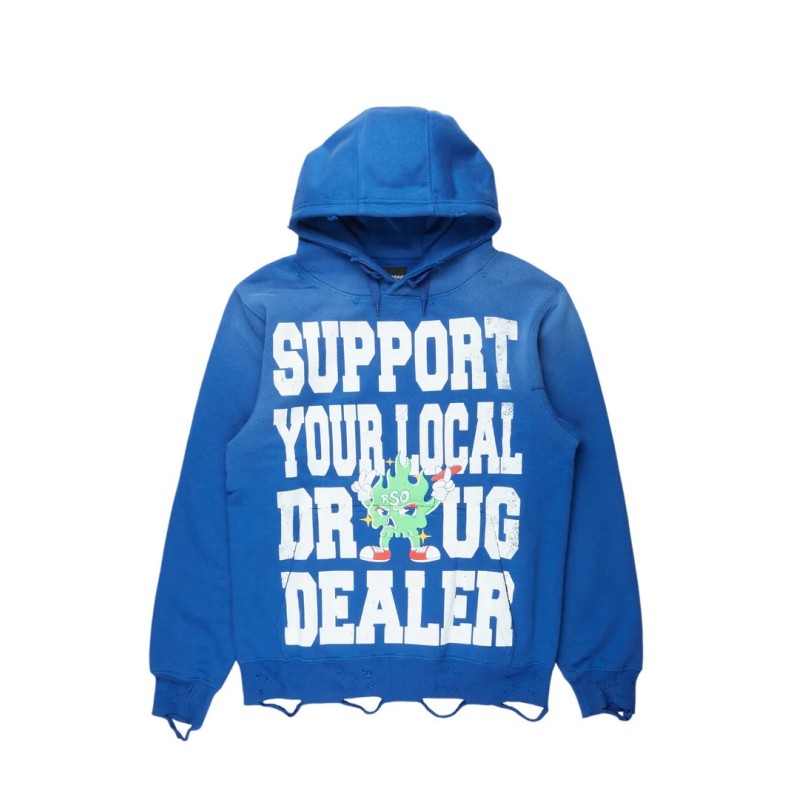 Mareona bleu royal sweat à capuche oversized