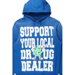 Mareona bleu royal sweat à capuche oversized