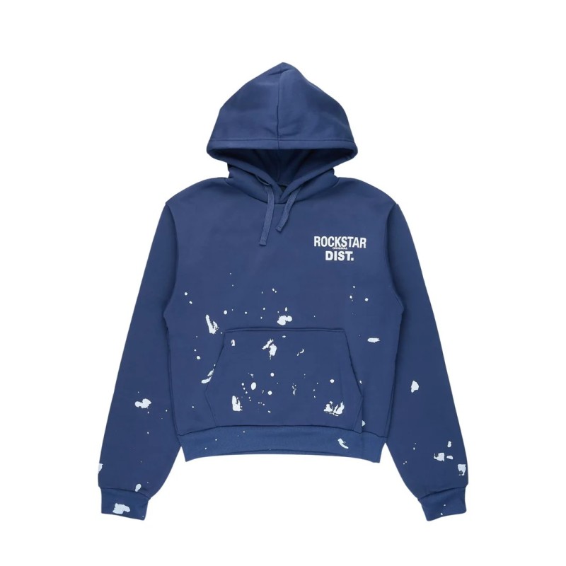 nylia navy chemise à capuche oversized