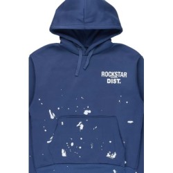 nylia navy chemise à capuche oversized