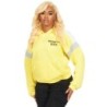 evonne jaune sweat à capuche oversized
