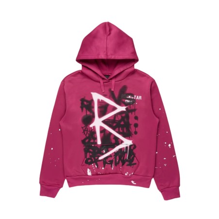 nahomy fuchsia chemise à capuche oversized