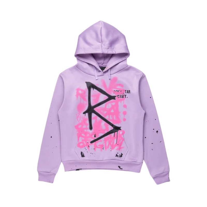 nahomy lavende chemise à capuche oversized