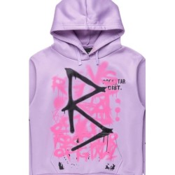 nahomy lavende chemise à capuche oversized