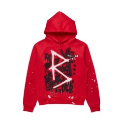 nahomy chemise à capuche rouge