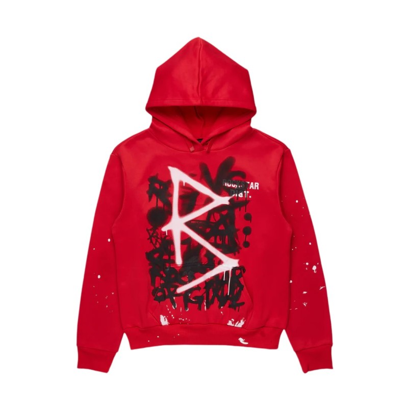 nahomy chemise à capuche rouge