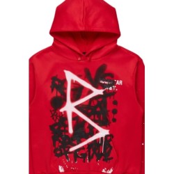 nahomy chemise à capuche rouge