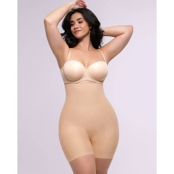 Crème Touch™ Control du ventre lissant impeccable mi-cuisse court
