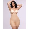 Crème Touch™ Control du ventre lissant impeccable mi-cuisse court