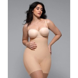 Crème Touch™ Control du ventre lissant impeccable mi-cuisse court