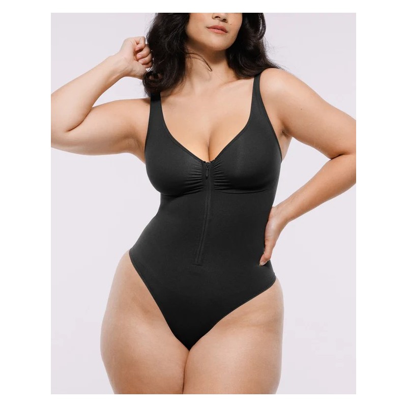 Skin Flow™ Bodysuit à fermeture éclaire avant Skin Flow™ Bodysuit à fermeture éclaire avant