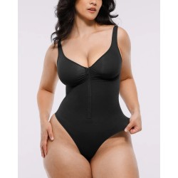 Skin Flow™ Bodysuit à fermeture éclaire avant