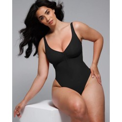 Skin Flow™ Bodysuit à fermeture éclaire avant